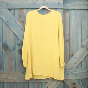 Refka Modest Clothing Brand Yellow Tunic Top NWT Size 12 Medium